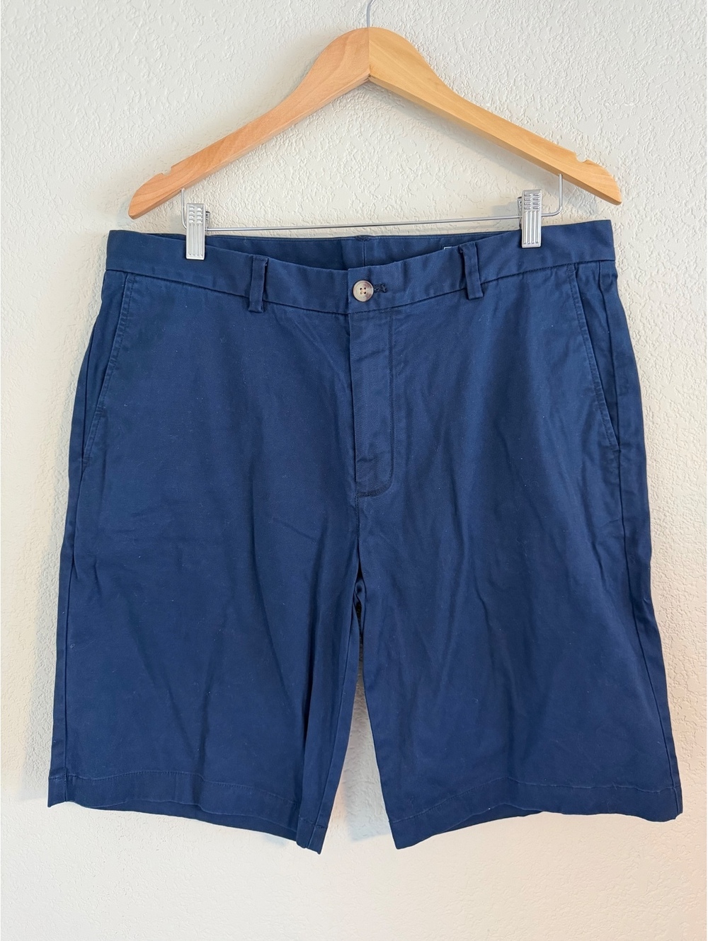 Vineyard Vines Breaker Short Flat Front Chino Shorts Navy Blue Mens Size 36